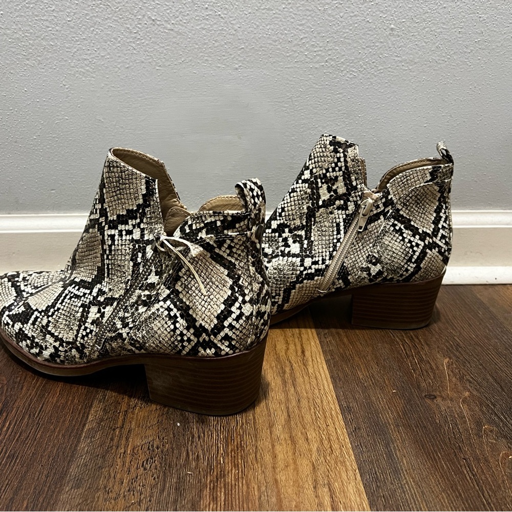 Snakeskin Ankle Boots